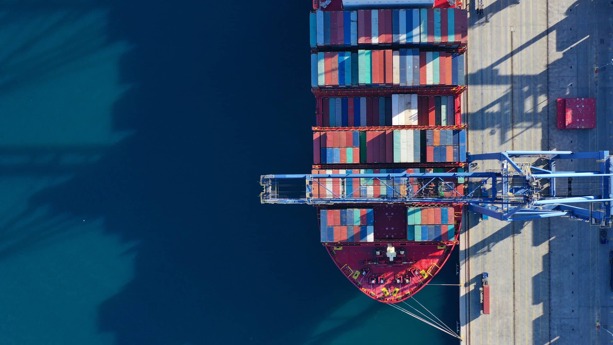 Aerial,Top,Down,Photo,Of,Industrial,Cargo,Container,Logistics,Terminal